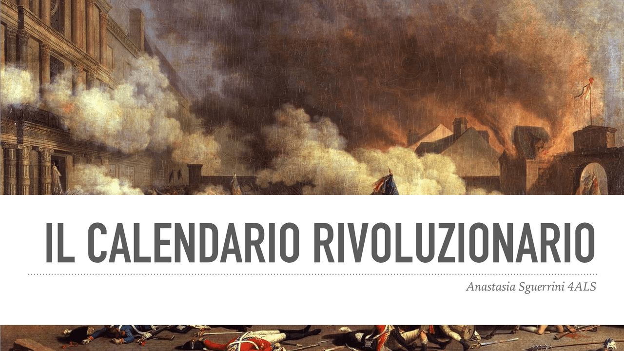 Il calendario rivoluzionario Docsity