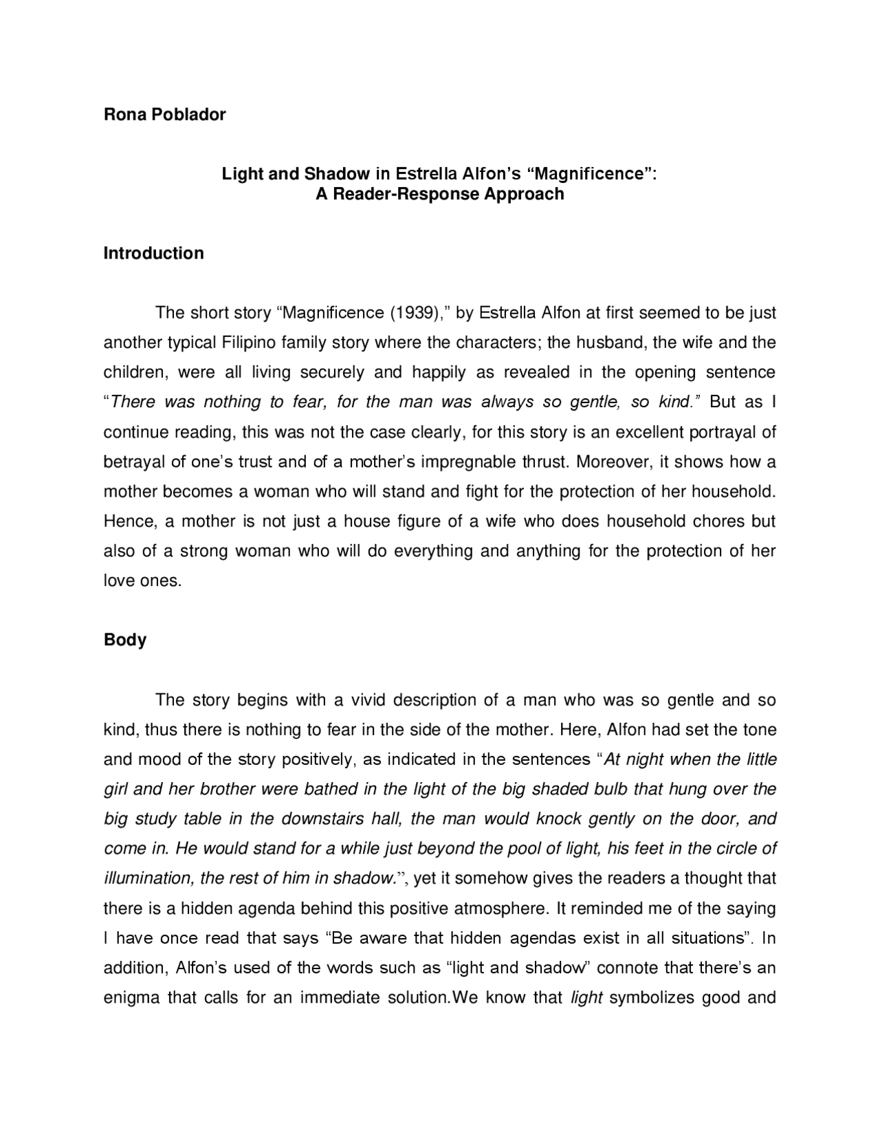 Literary Criticism Readerresponse Approach Docsity