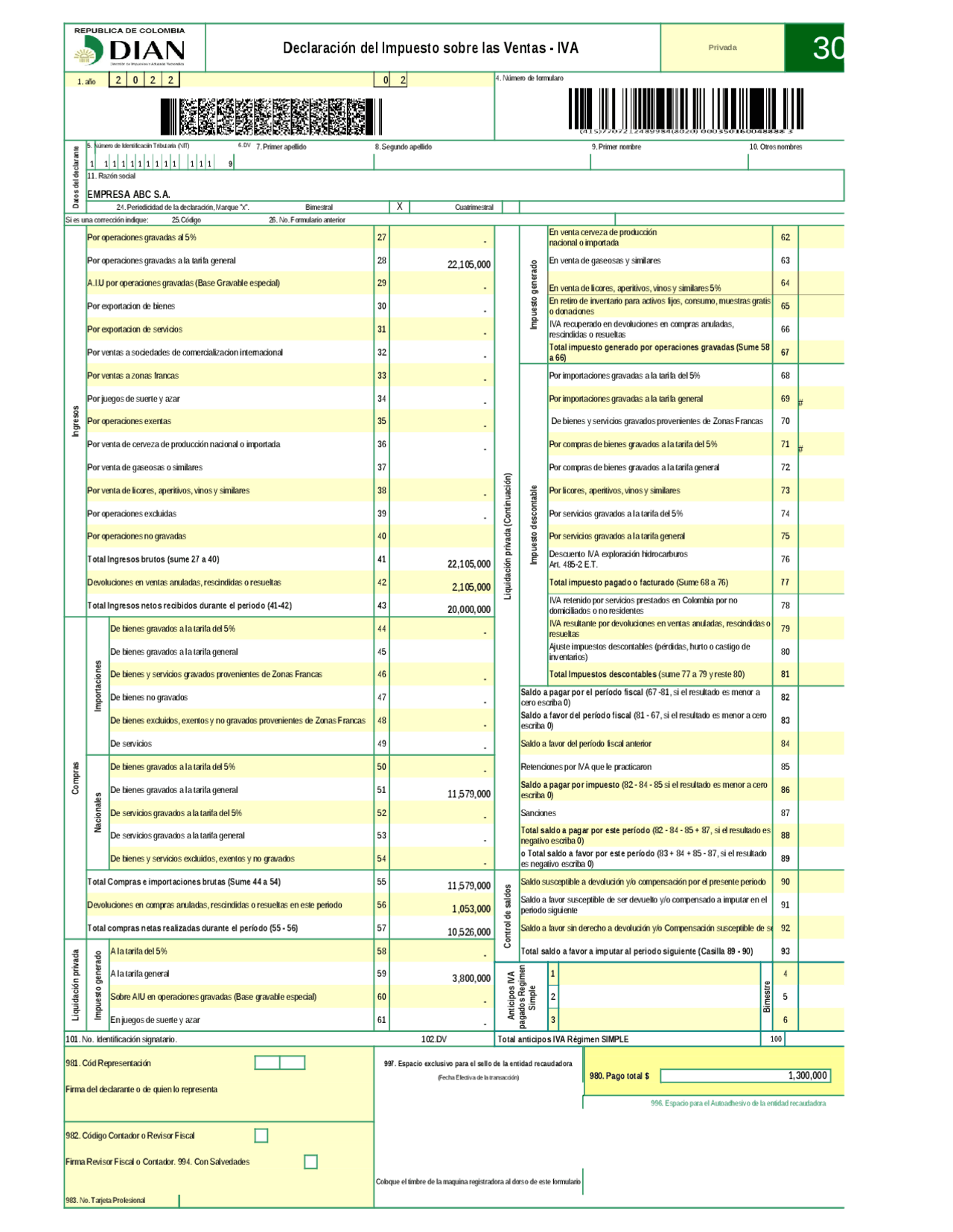 Informacion sobre iva - Docsity