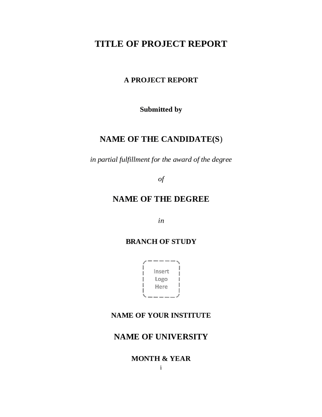 Cs Project Report Format Project report of cs - Docsity