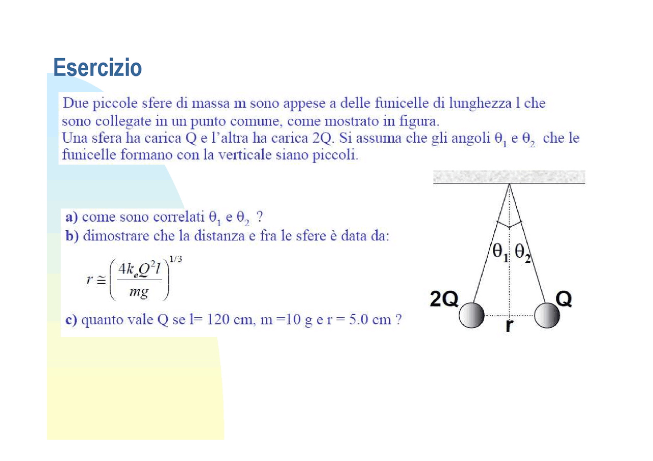 Appunti ed esercizi svolti di fisica 2 - Docsity