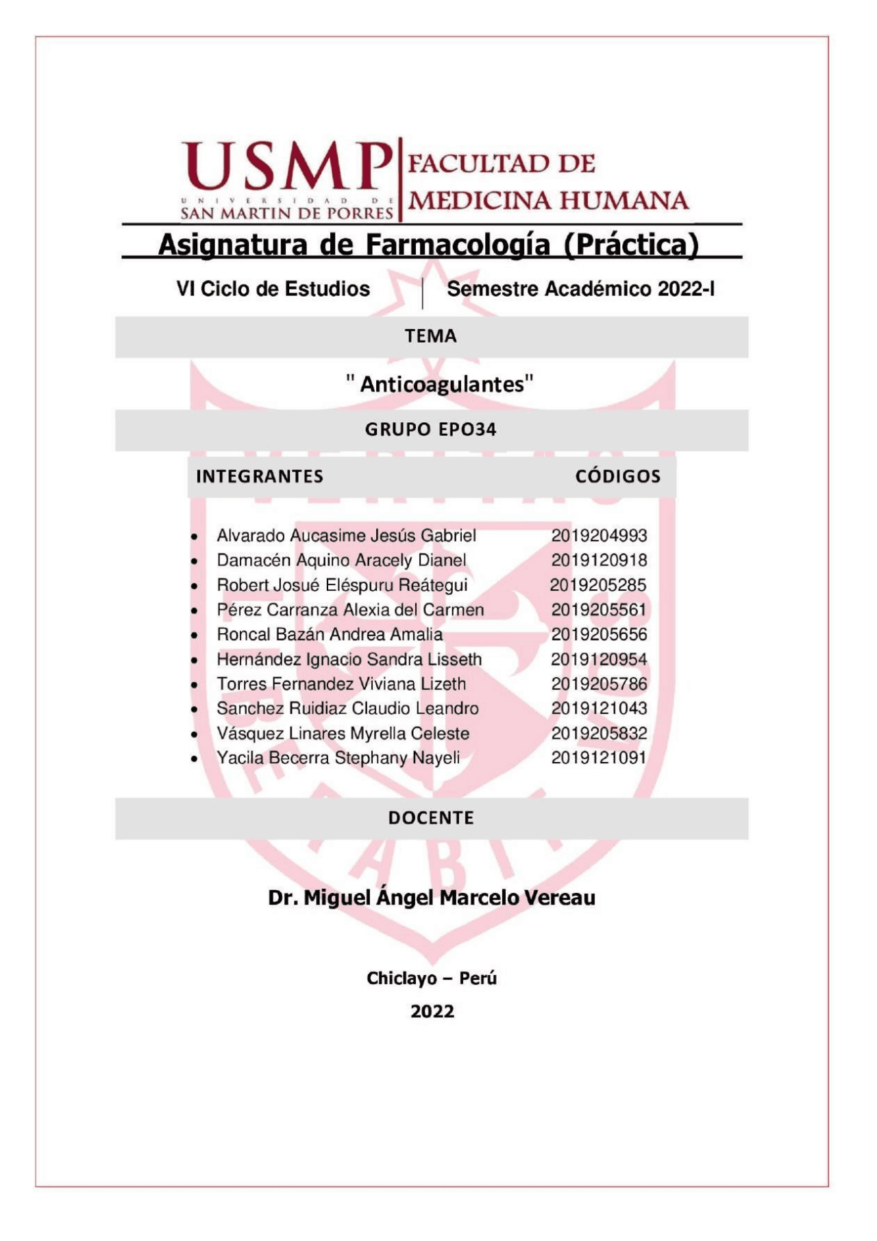 INFORME DE PRACTICA S8 PATOLOGIA FACULTAD DE MEDICINA HUMANA 