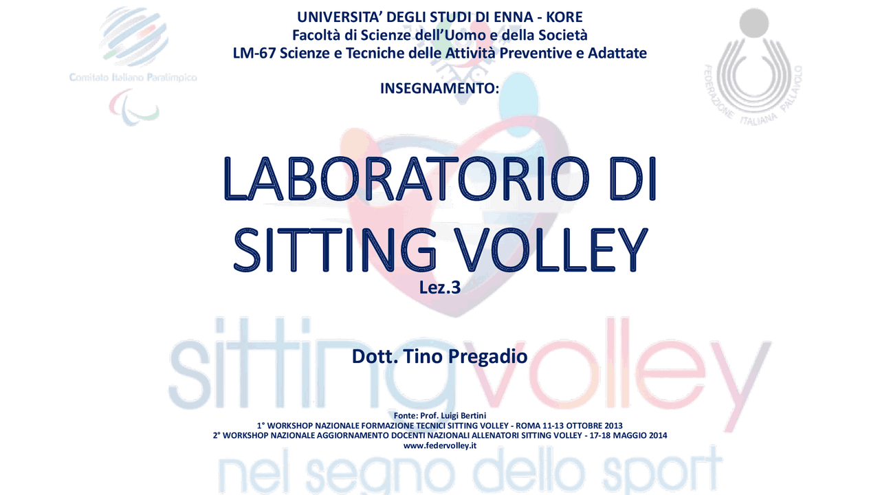 Scienze e tecniche delle attività motorie preventive e adattate - Docsity