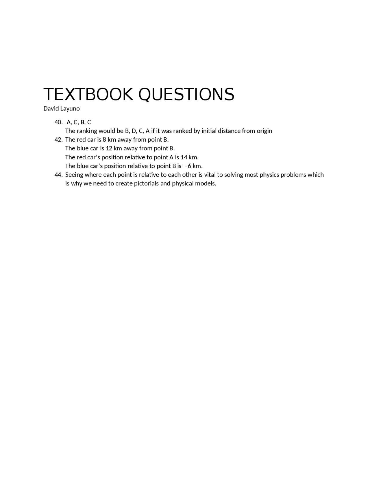 Text Book Question Answers - Docsity