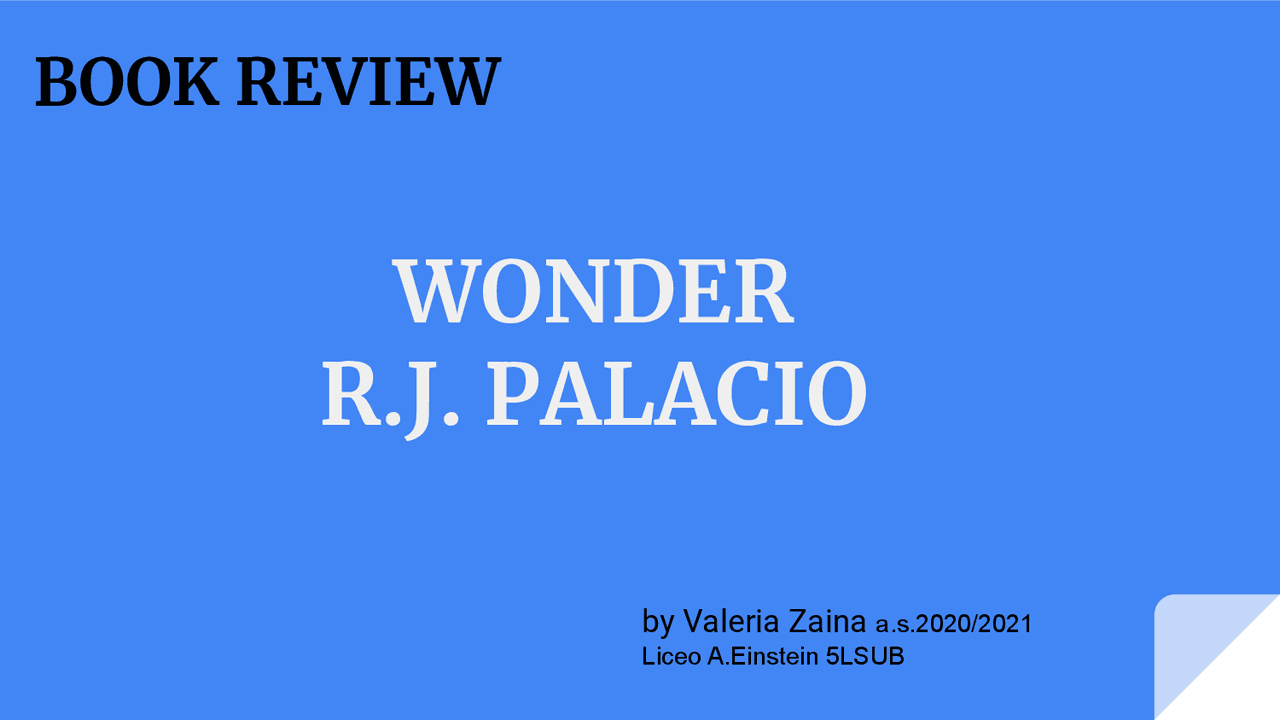Wonder R.J. Palancio - Review and summary - Docsity