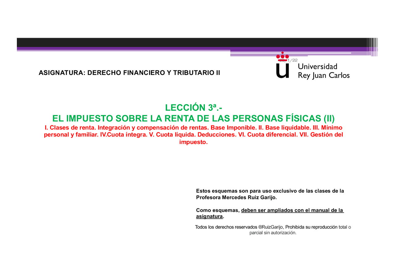 LECCION Impuesto personas fisicas Docsity LECCION Impuesto personas fisicas Docsity