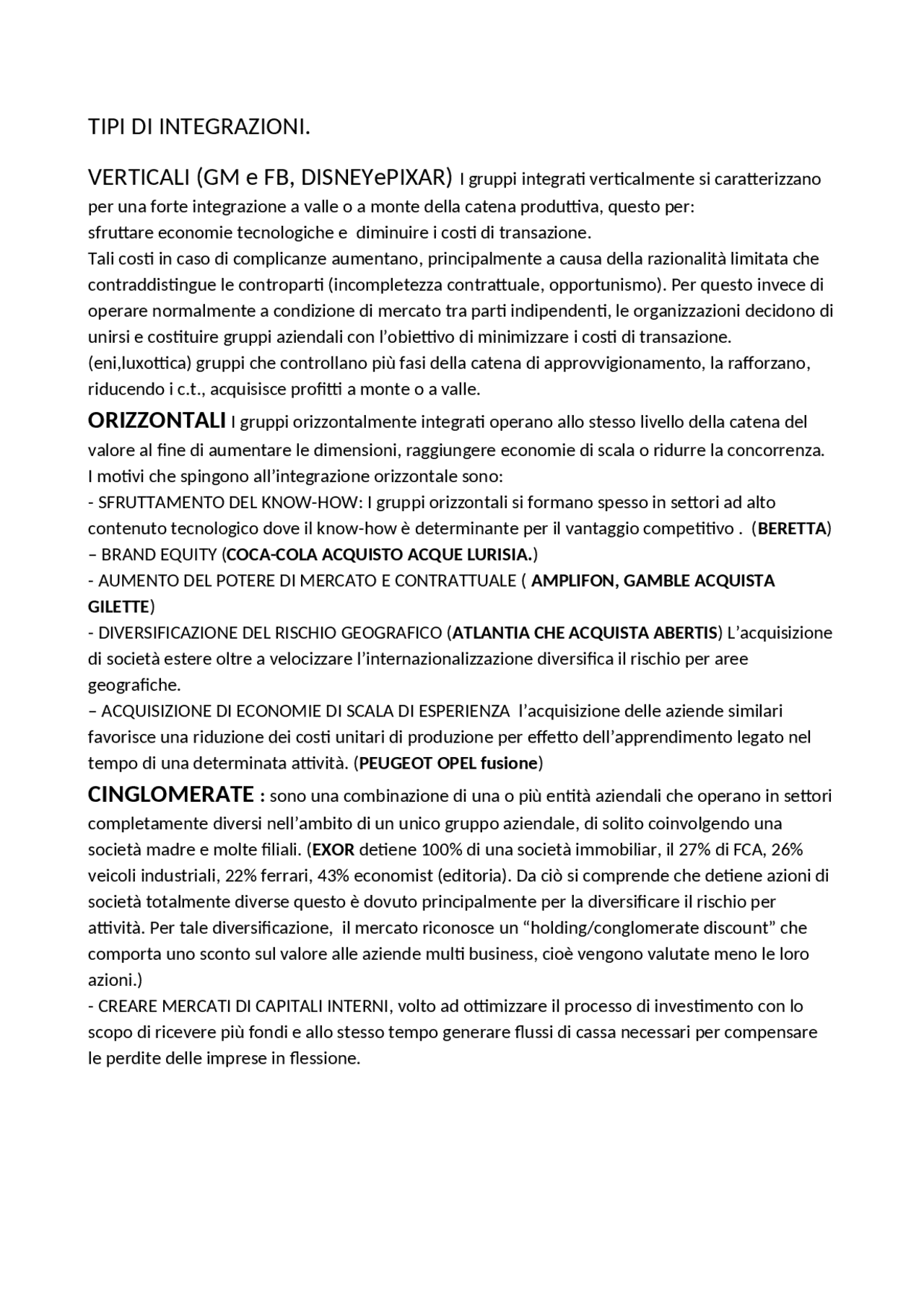 Bilancio Consolidato Docsity