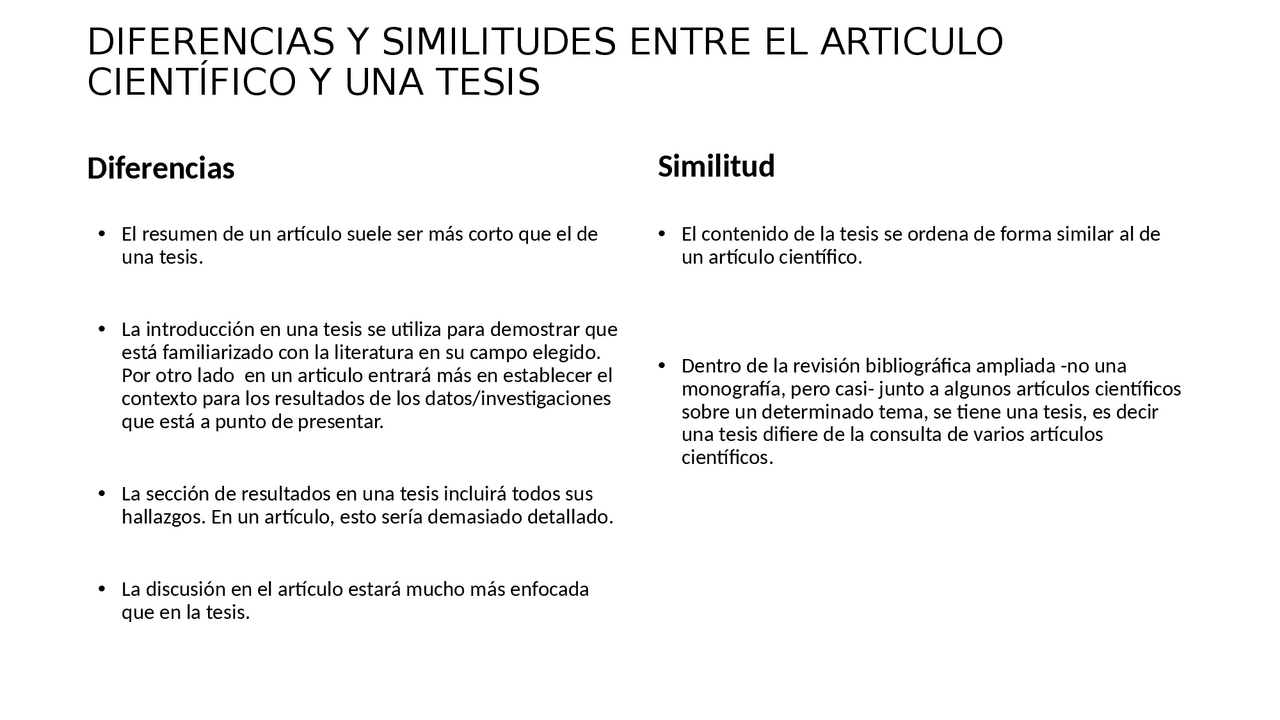 Diferencia Entre Tesis Y Proyecto De Grado