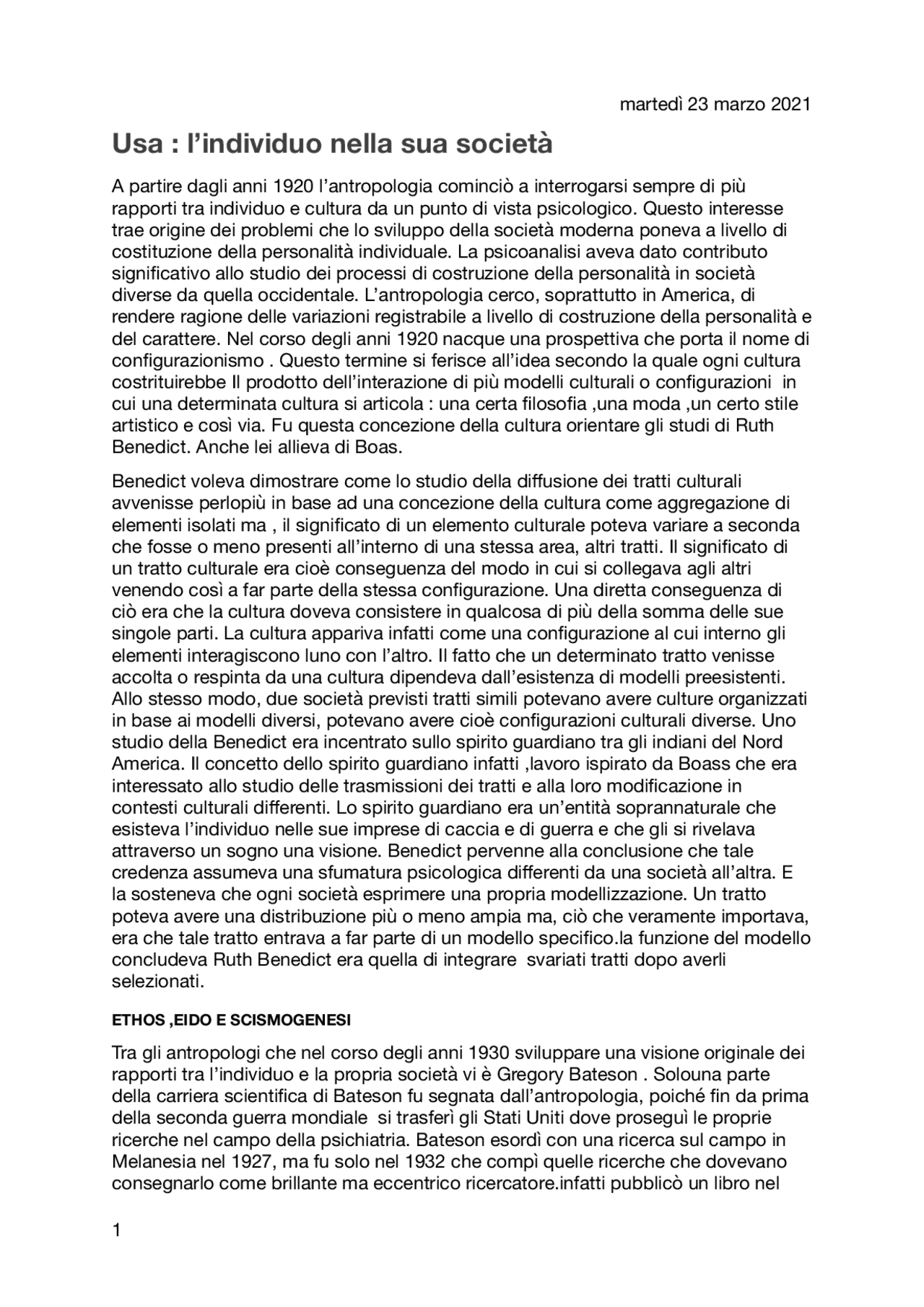 USA l’individuo nella sua società Docsity