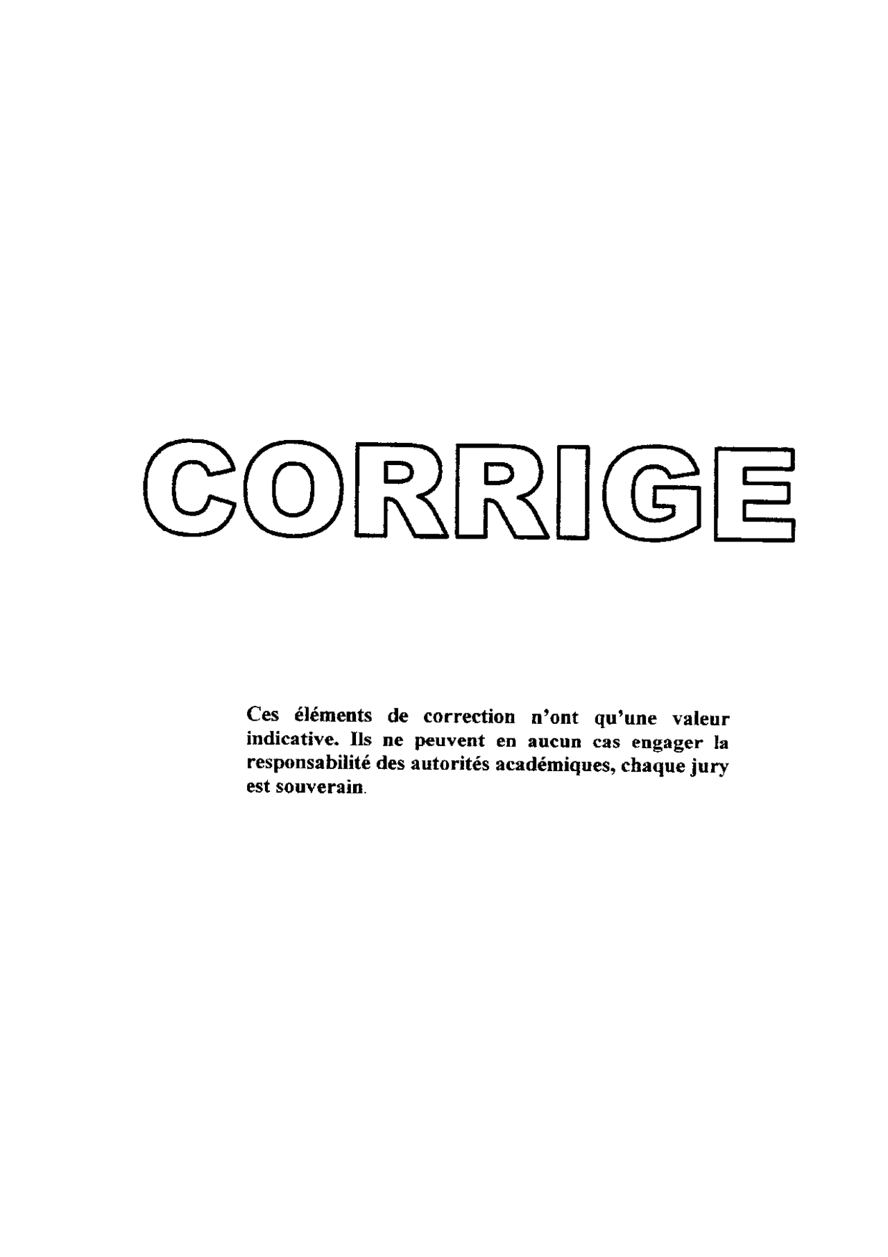 Corrigé officiel complet du bac S SVT Obligatoire 2011 - Docsity