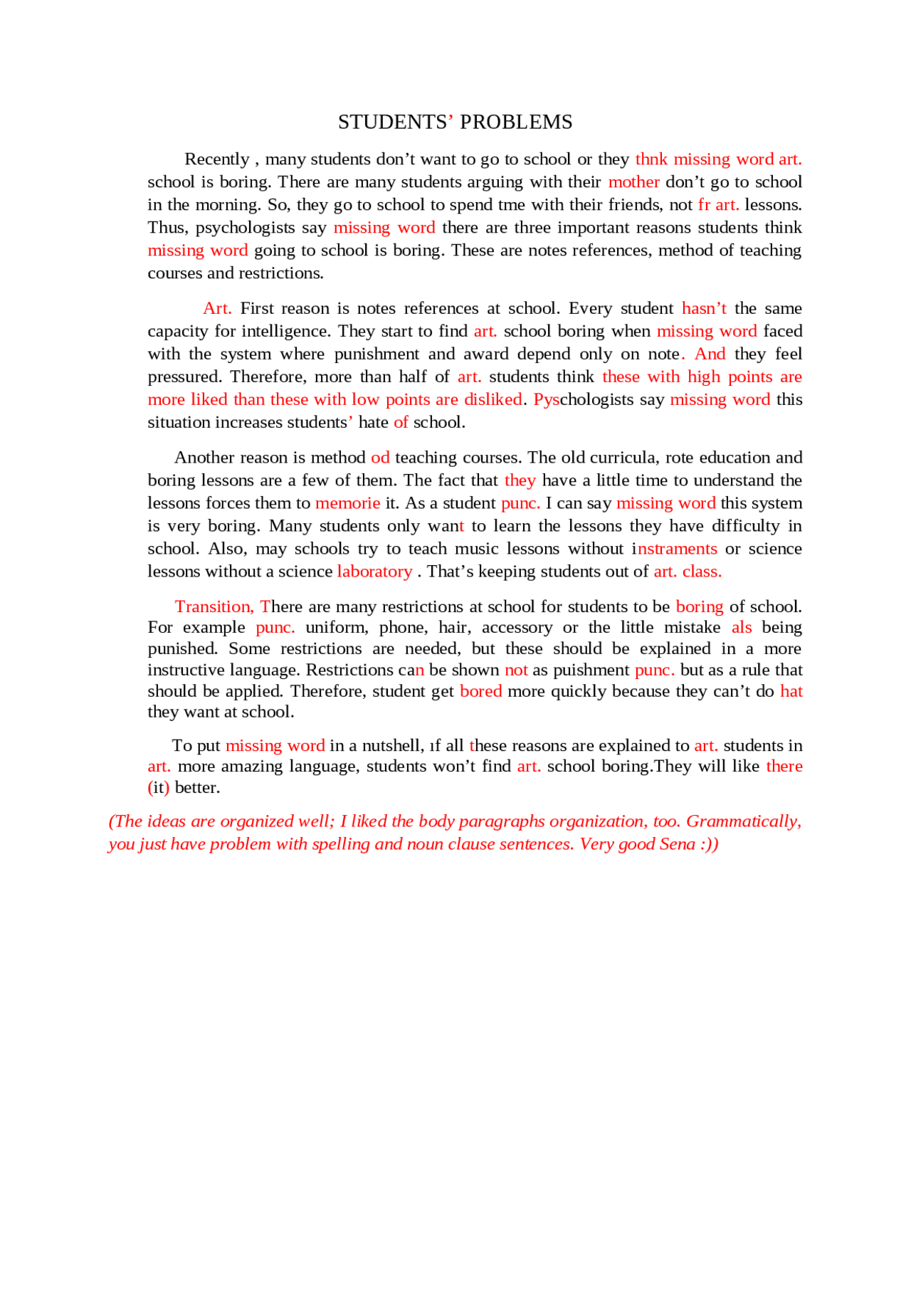 School psychology and student problems solutions... - Docsity