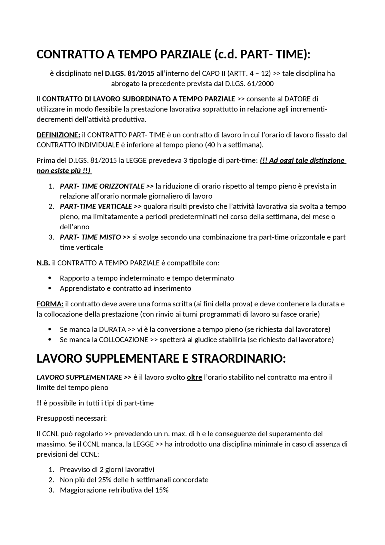 Contratto Part time Docsity contratto-part-time-docsity