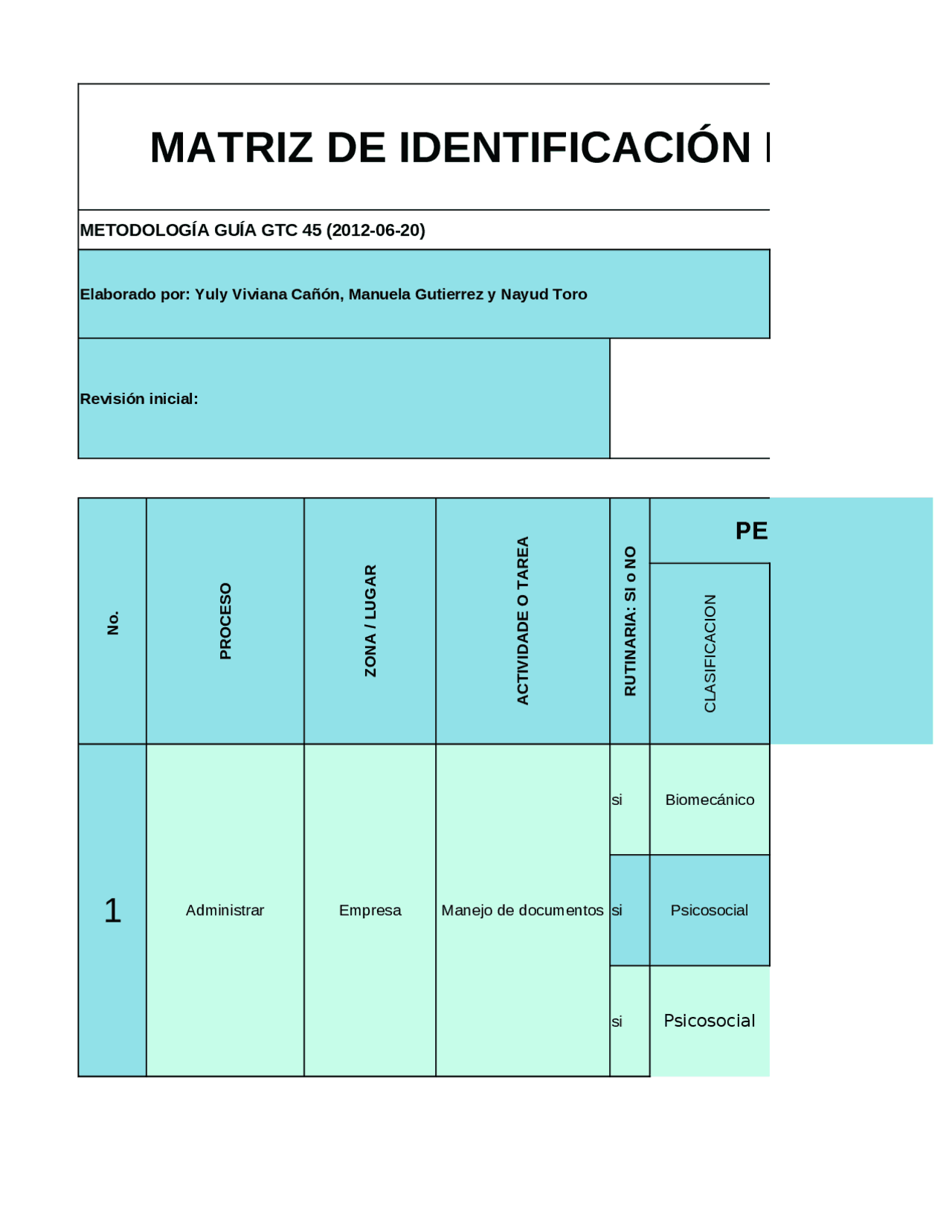 Matrix requisitos legales - Docsity