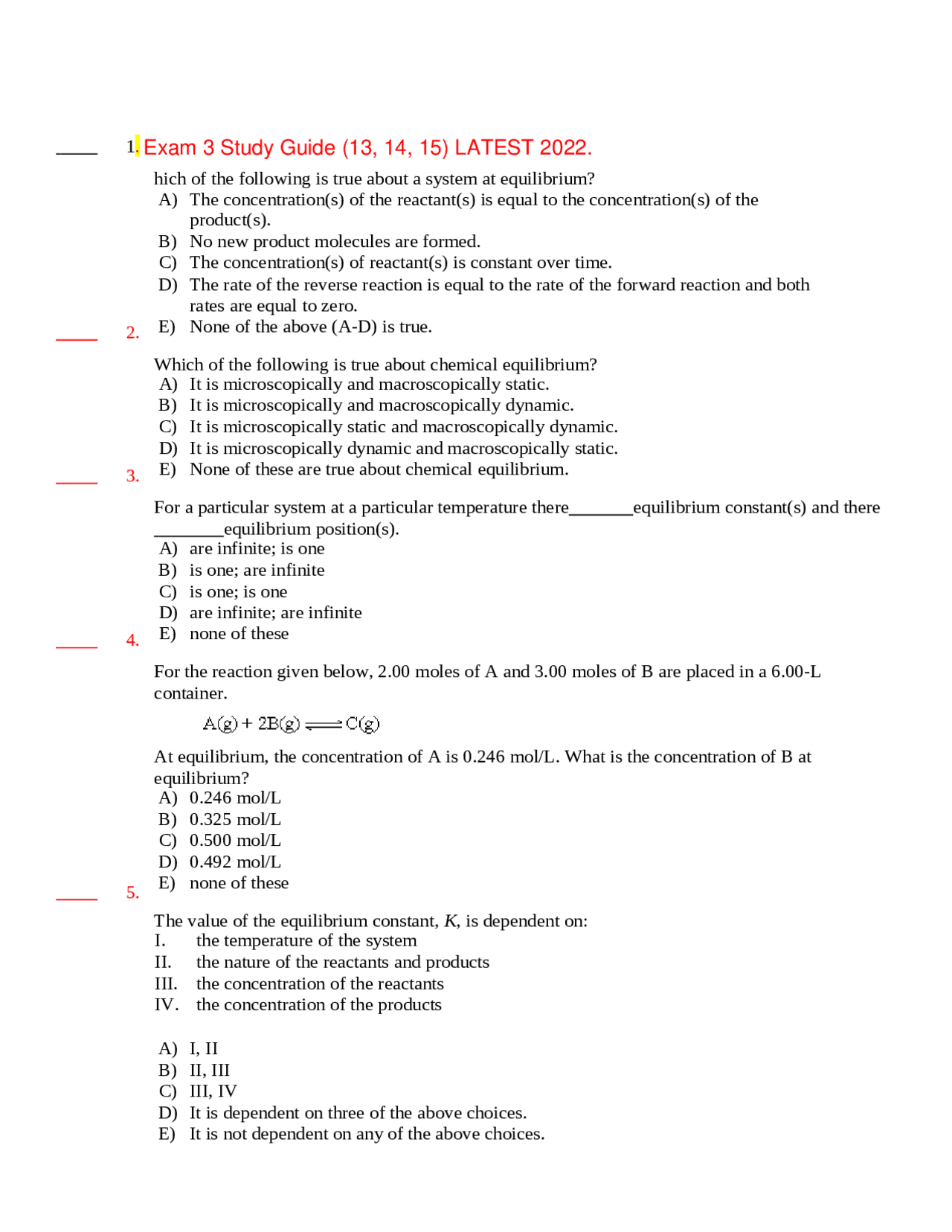 Exam 3 Study Guide 13 14 15 Latest 2022 Docsity Exam 3 Study Guide 13 14 15 Latest 2022 Docsity