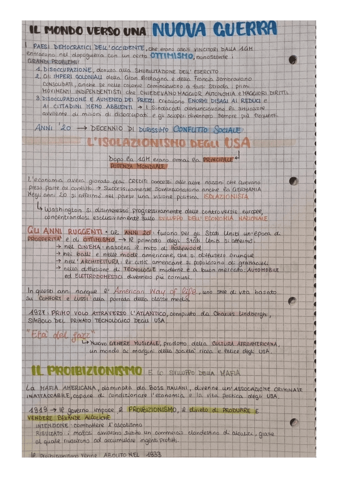 Il mondo verso una nuova guerra | Schemi e mappe concettuali di Storia ...