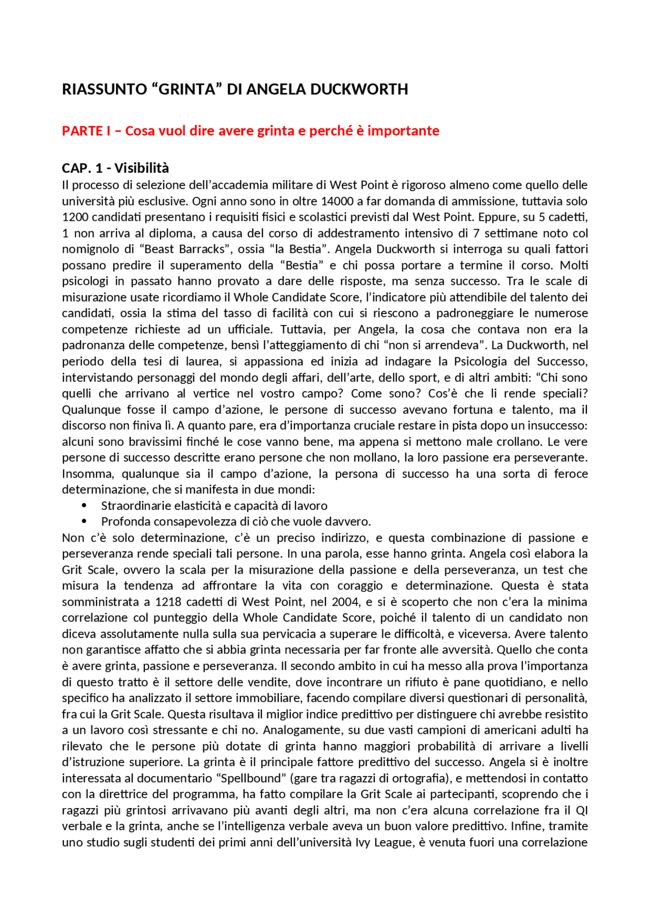 Grinta" Il Potere Della Passione E Della Perseveranza, Di Angela Duckworth Interesse, Scopo