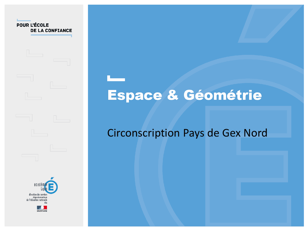 Espace_geometrie_cycle_2.pdf | Résumés Arts | Docsity
