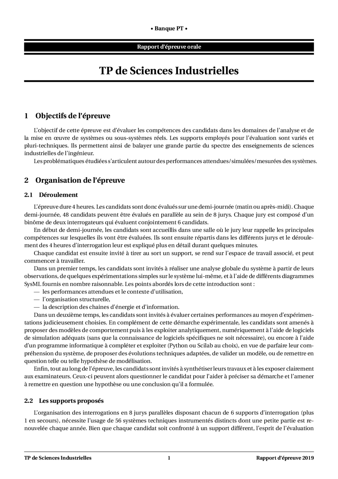 Rapport TP SI - Banque PT - Docsity