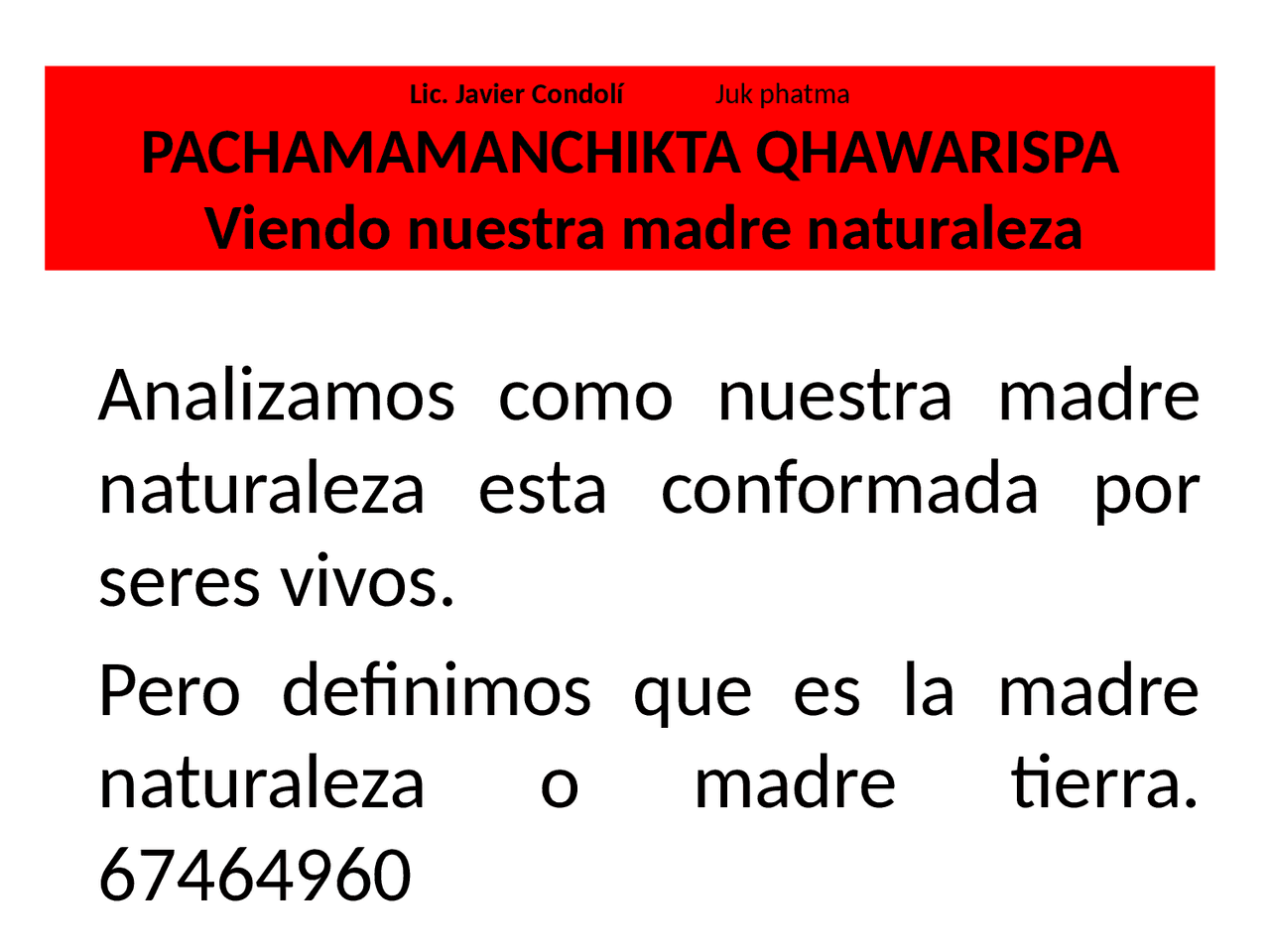 TEMA 1 SESION 1 DE QUECHUA BOLIVIANO | Diapositivas de Literatura Clásica | Docsity - Document Preview