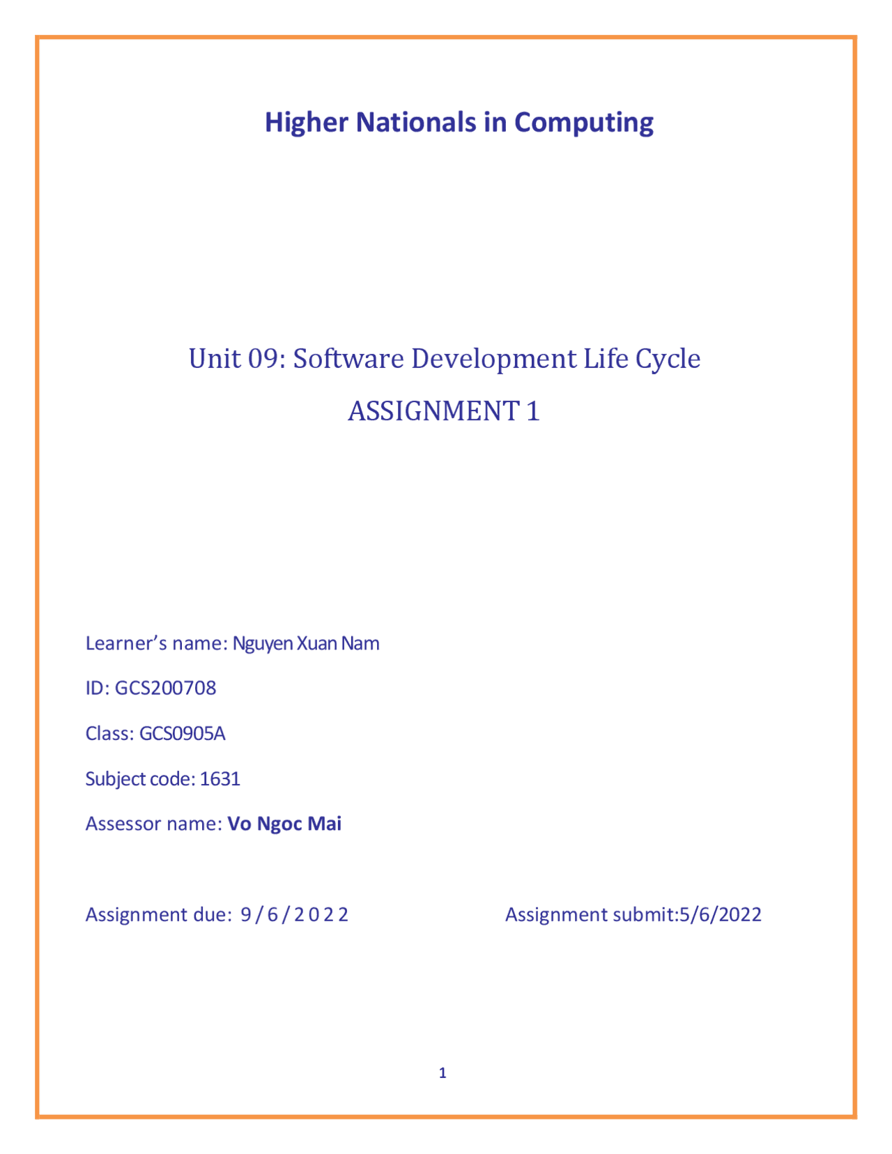 Software Development Life Cycles (1631) in Greenwich University - Docsity