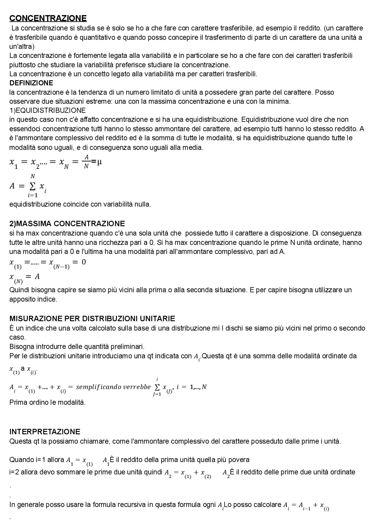 Statistica descrittiva Docsity