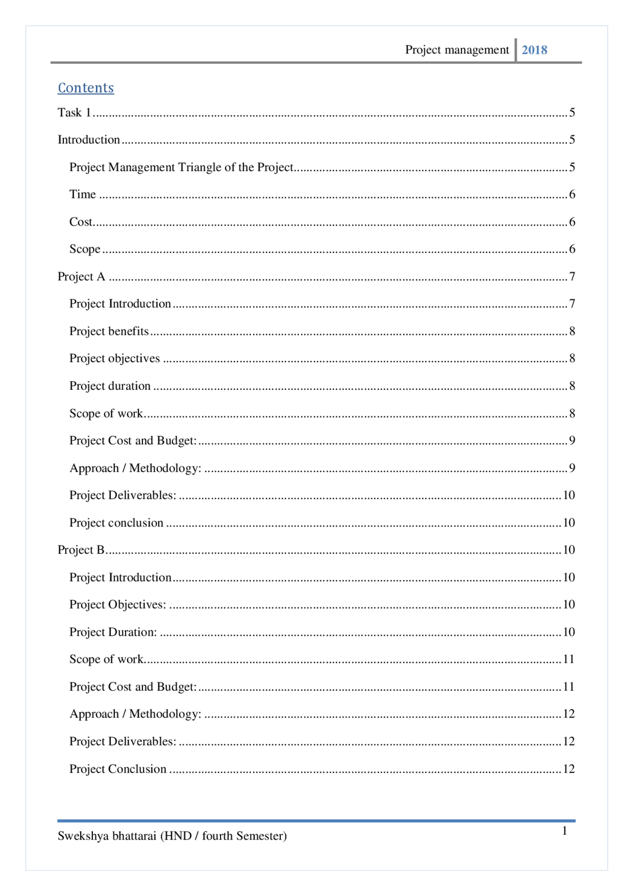 Project management assignment | Study Guides, Projects, Research ...