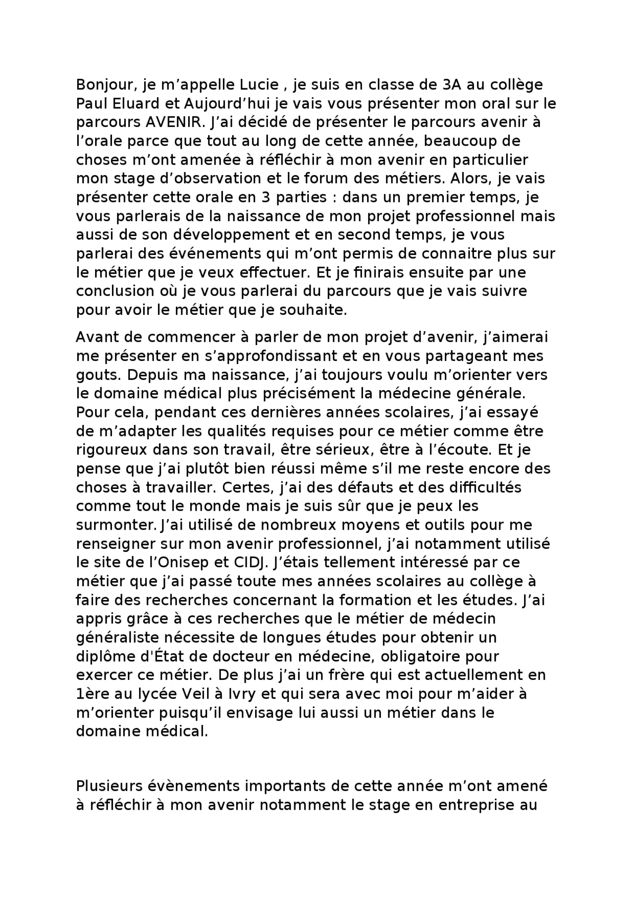 Oral De Stage Brevet Exemple Gambaran vrogue.co