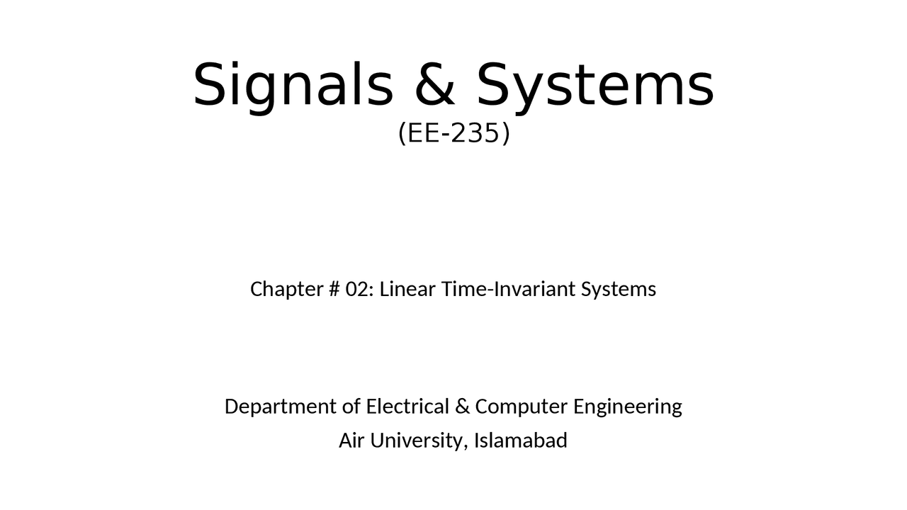 Introduction to signals and systems | Schemes and Mind Maps Signals and ...
