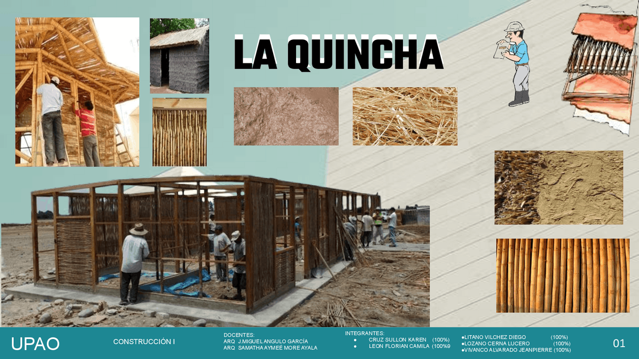 Quincha La quincha-Sistema Constructivo | Apuntes de Construcción | Docsity