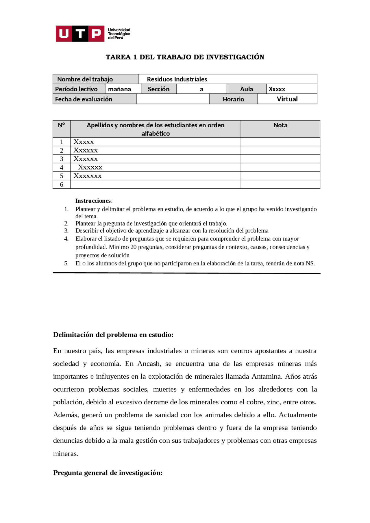 TAREA 1 DEL TRABAJO DE INVESTIGACIÓN | Monografías, Ensayos de Sociedad ...
