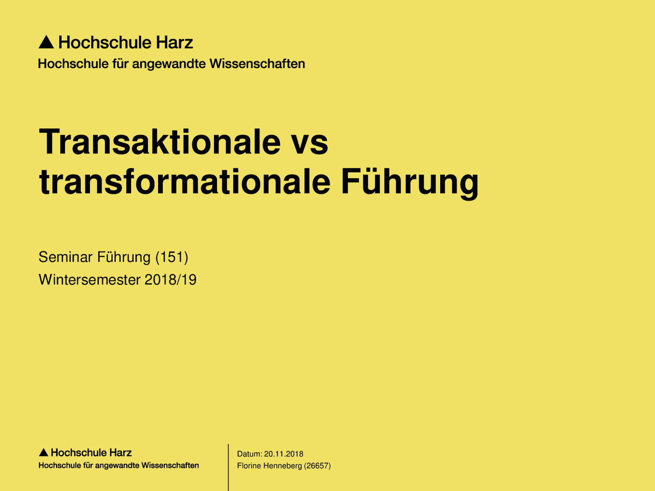Transaktionale Und Transformationale Führung Transaktionale vs Transformationale Führung | Übungen Management | Docsity