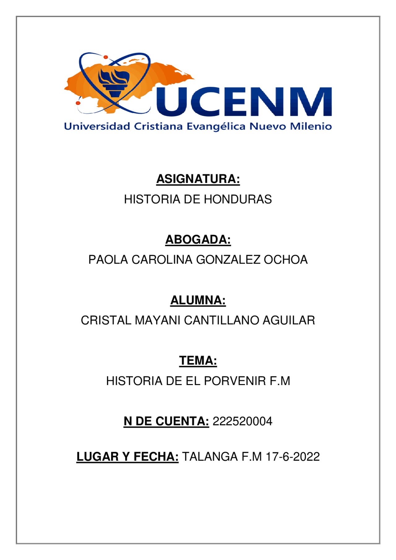 Historia del porvenir francisco morazan Guías, Proyectos