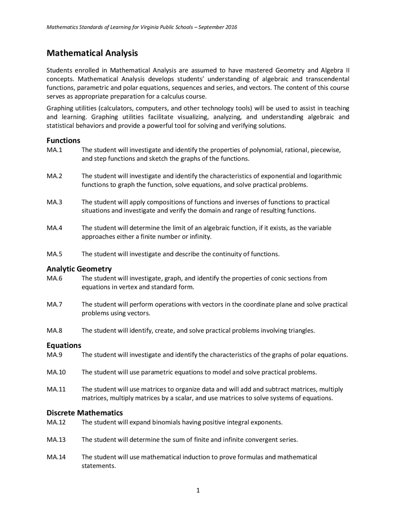 Mathematical Analysis | Summaries Mathematical Analysis | Docsity