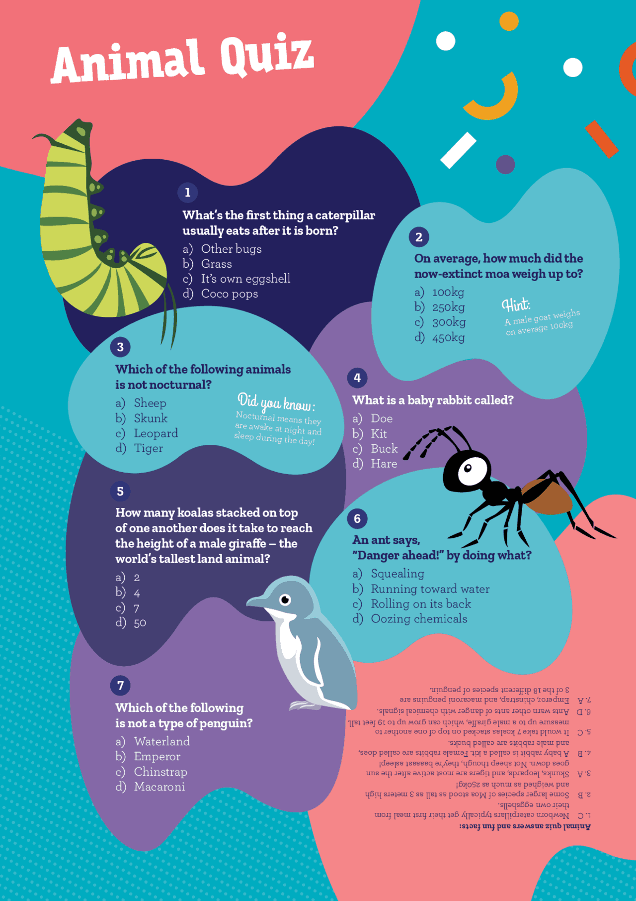 Animal Quiz: Facts and Questions about Different Animal Species | Study ...