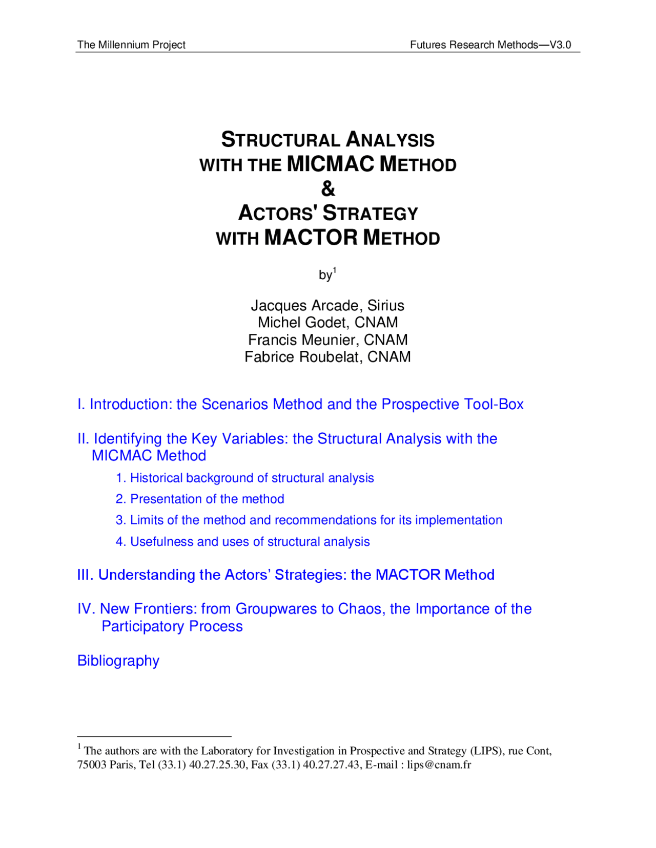 Structural analysis - with the micmac method | Study Guides, Projects ...