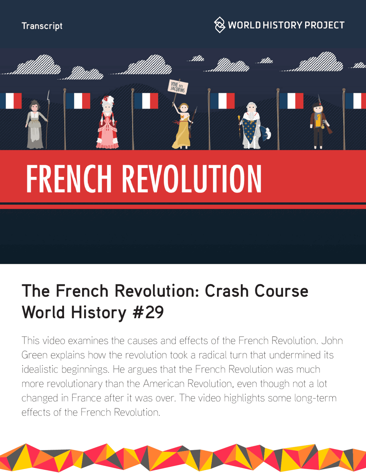 The French Revolution Crash Course European History #21 The French Revolution: Crash Course World History #29 | Exercises