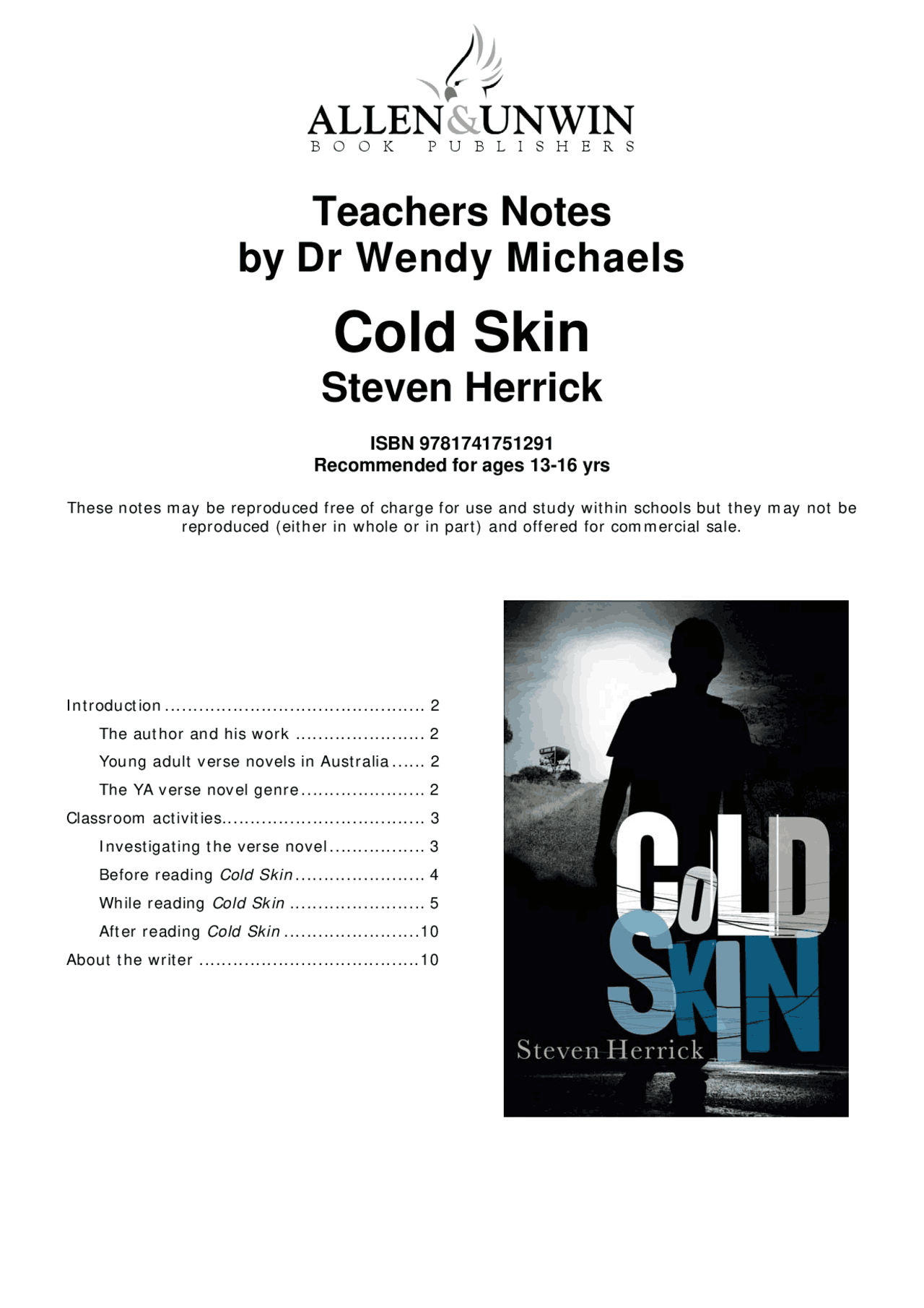 Cold Skin Slides English Language Docsity