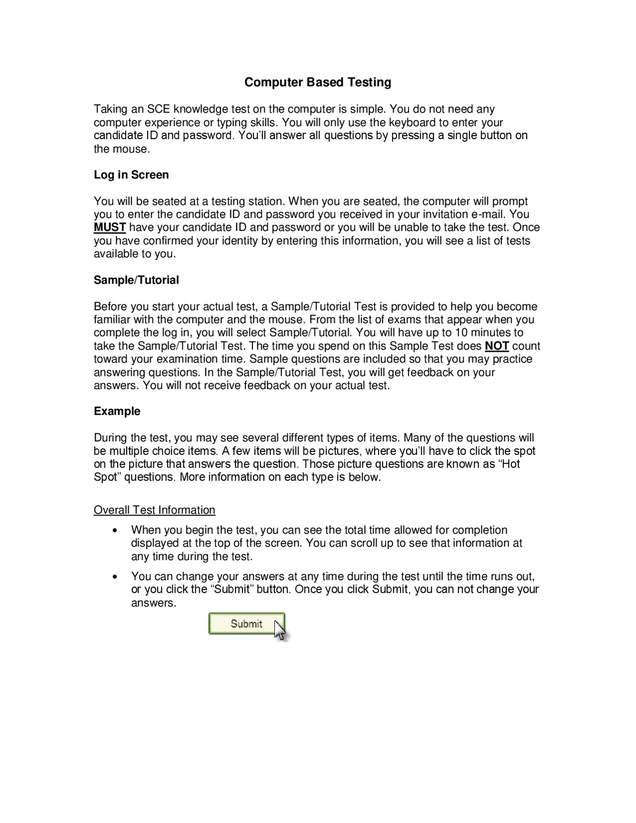 Computer-Based Testing: A Guide for Candidates | Monografías, Ensayos ...