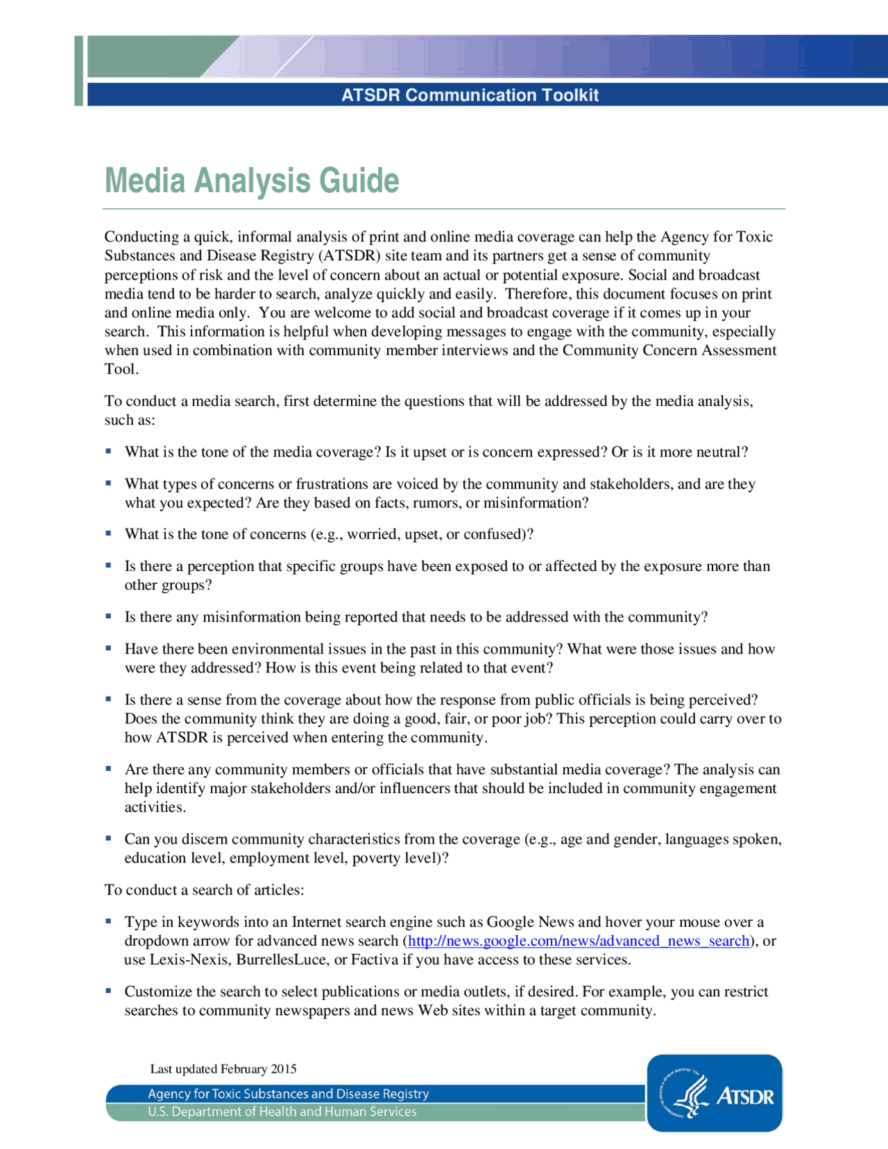 Media Analysis Example Projects Media analysis guide - Docsity