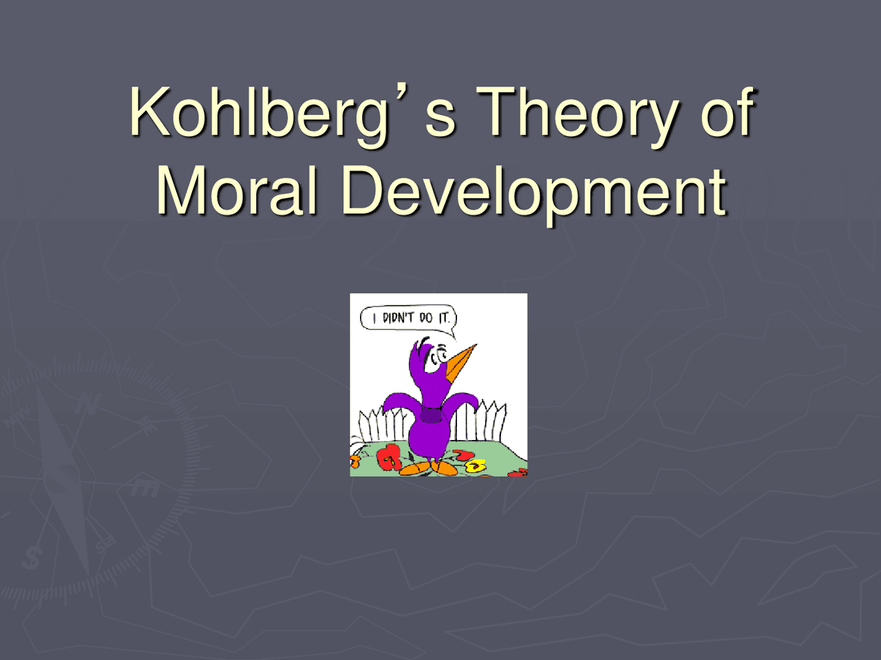 Kohlberg's Theory of Moral Development Slides Reasoning Docsity