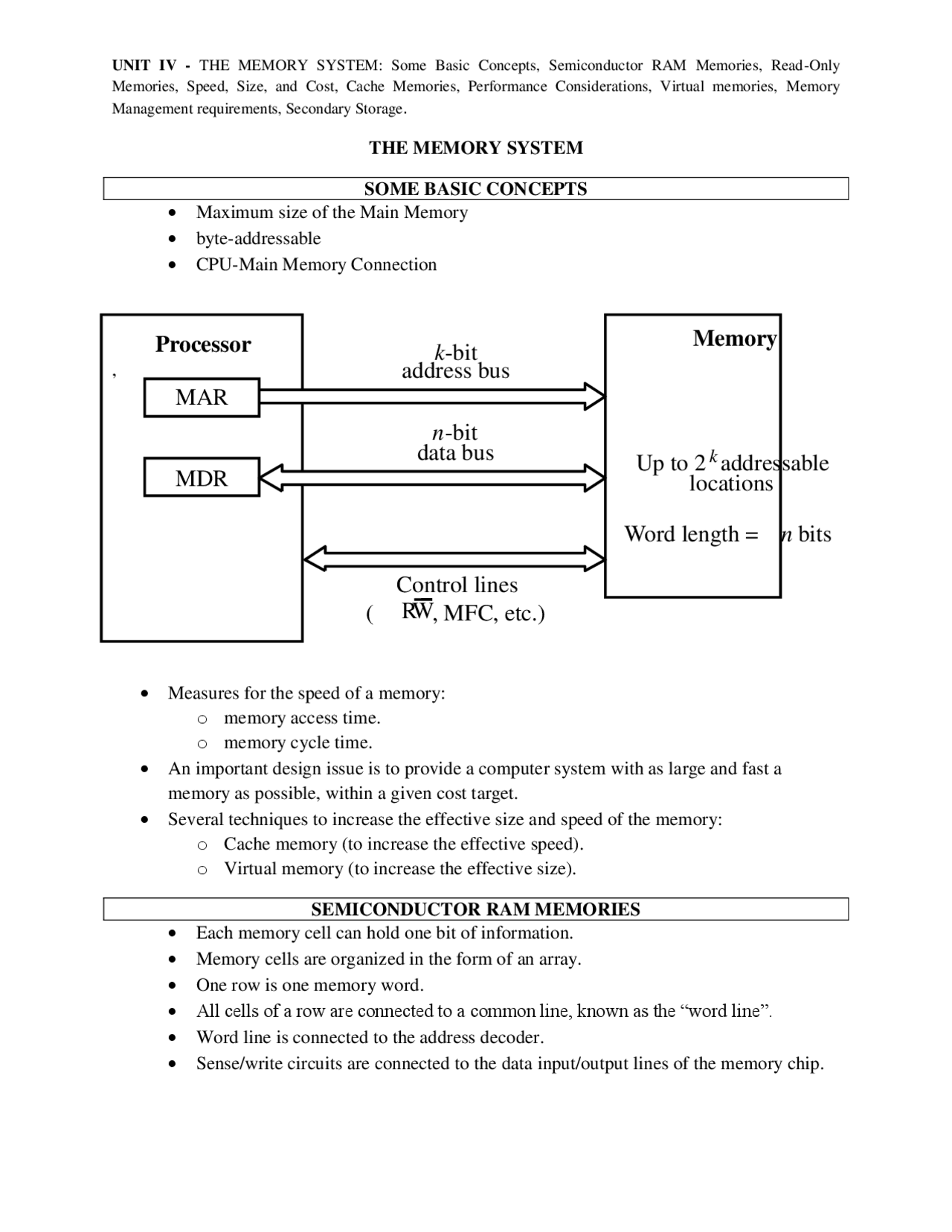 Computer Organization and Architecture | Lecture notes Computer ...