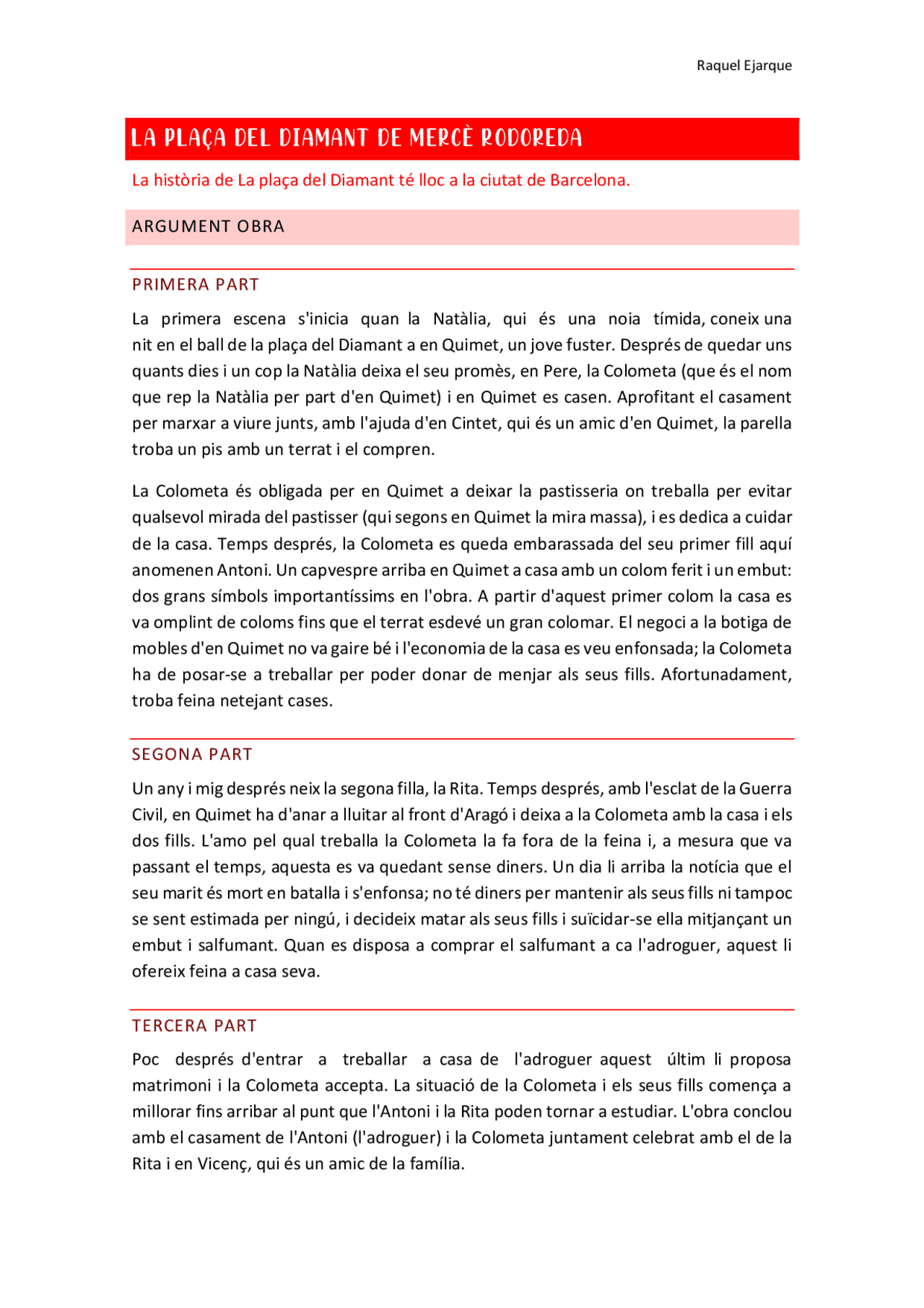 RESUM LA PLAÇA DEL DIAMANT CATALÀ Docsity RESUM LA PLAÇA DEL DIAMANT CATALÀ Docsity