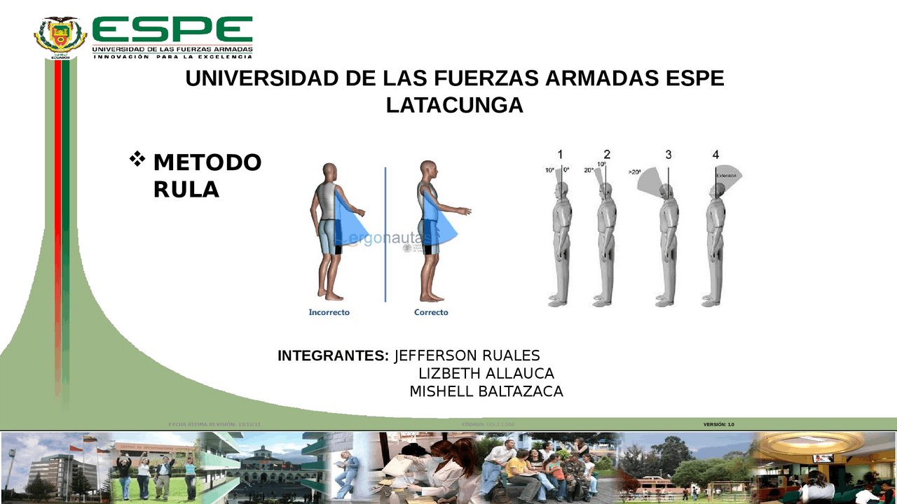 Metodologia Rula Uno de los factores de riesgo más comúnmente asociados ...