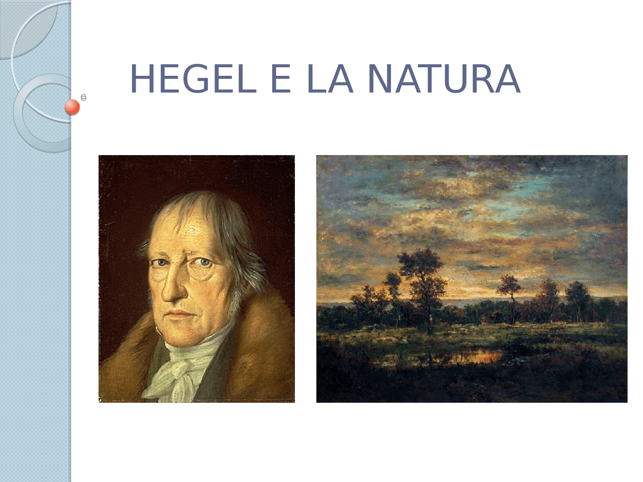 Hegel e il concetto di natura - ppt | Schemi e mappe concettuali di