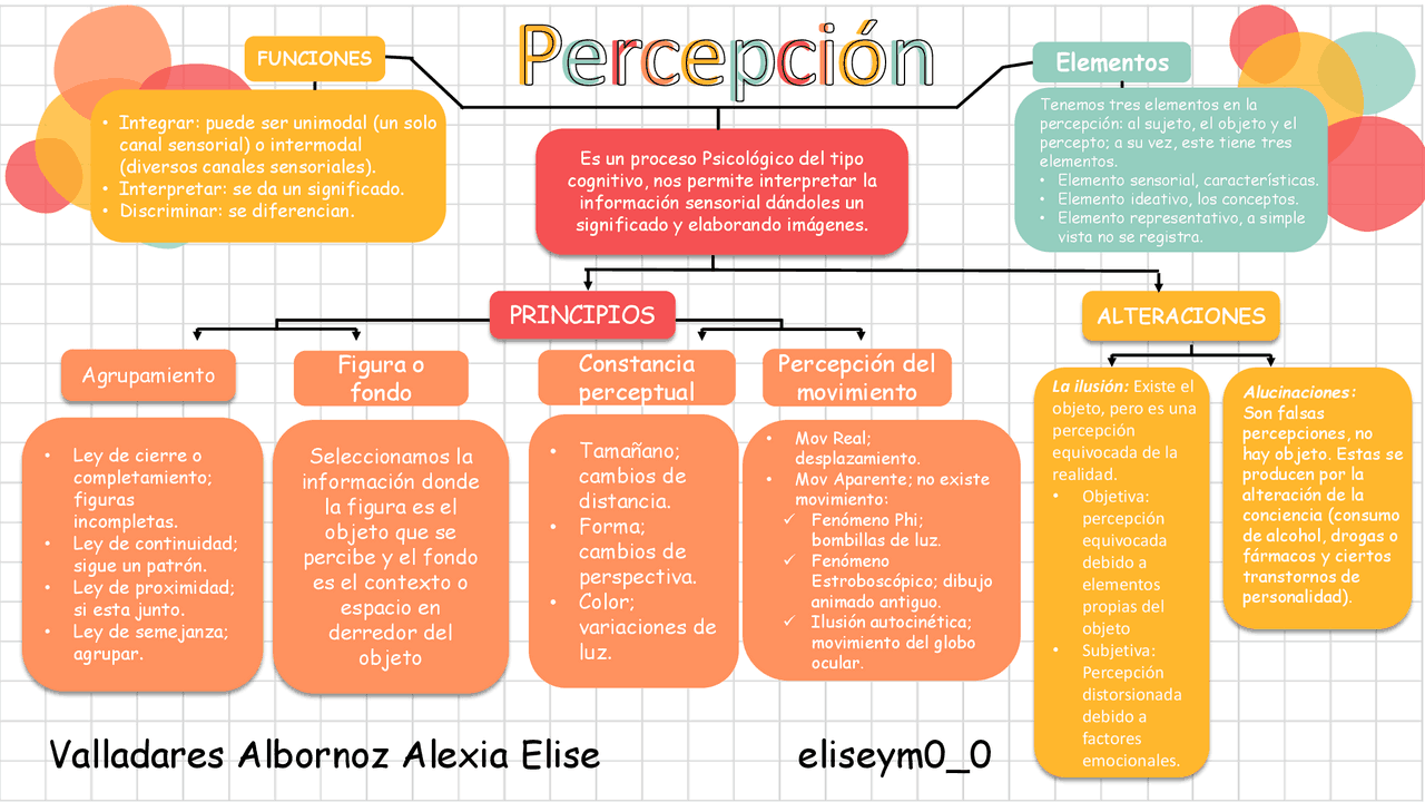 Lo básico de la percepción que tú debes saber | Esquemas y mapas ...