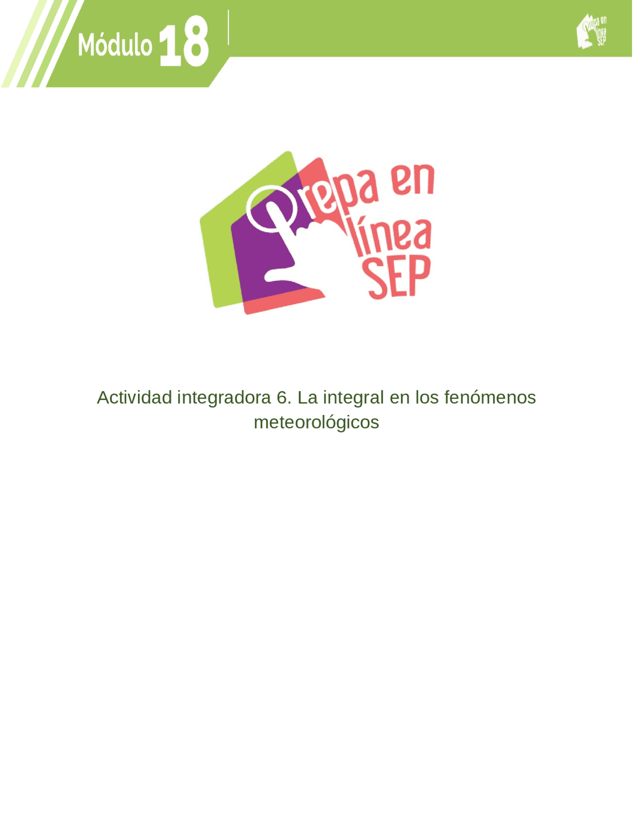 Actividad integradora 6 Módulo 18 | Ejercicios de Matemáticas | Docsity