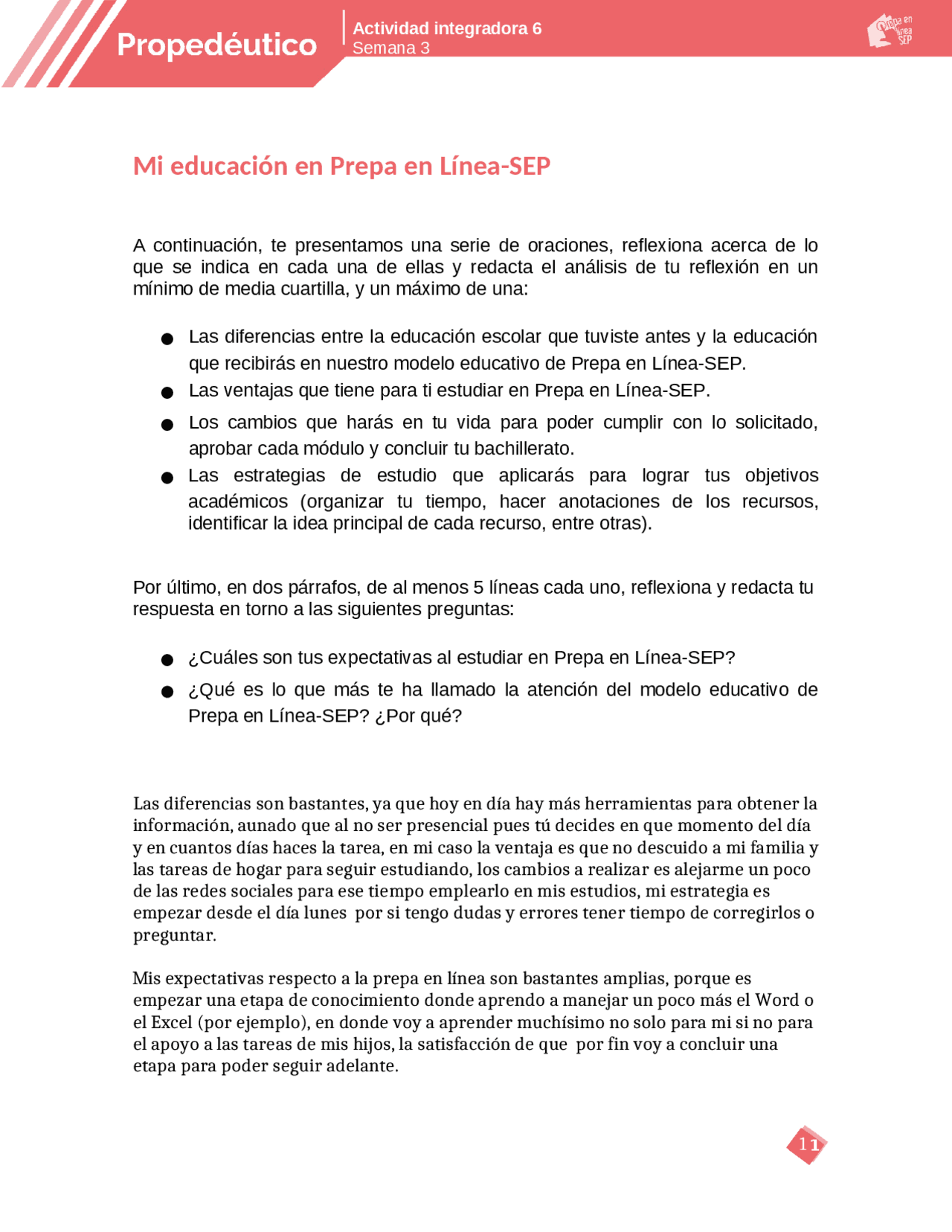 Material de apoyo para el propedeutico de prepa en linea - Docsity