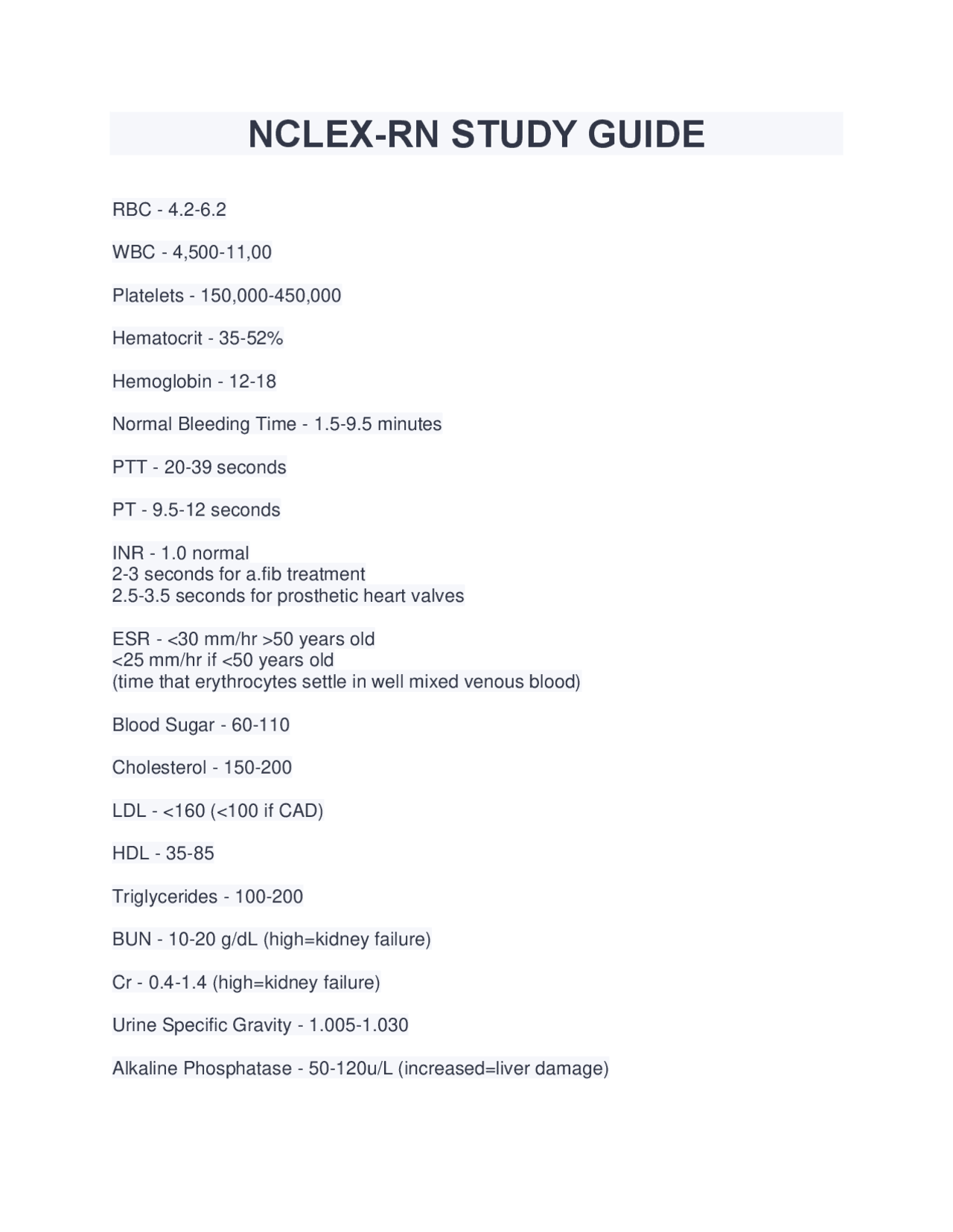 Nclex Notes.pdf NCLEX-RN STUDY GUIDE 2022/2023 DOWNLAOD TO SCORE A | Exams Nursing ...