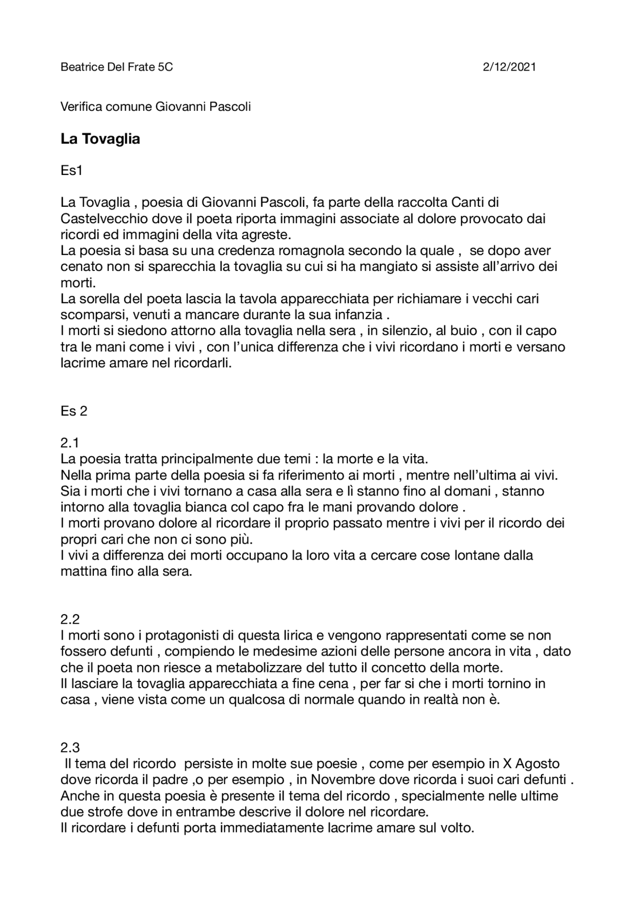 Prova esame tipologia A Prove d'esame di Italiano Docsity