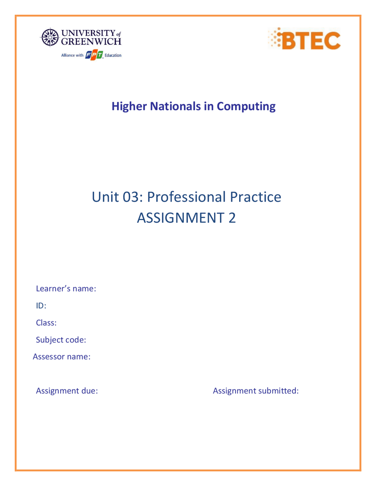 Professional Practice - Assignment 1 16220 Full PASS - Docsity